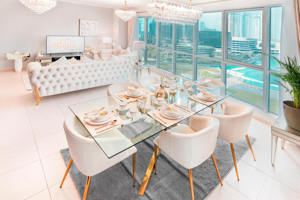 Elite Royal Apartment - Full Burj Khalifa & Fountain View - Emperor دبي المظهر الخارجي الصورة
